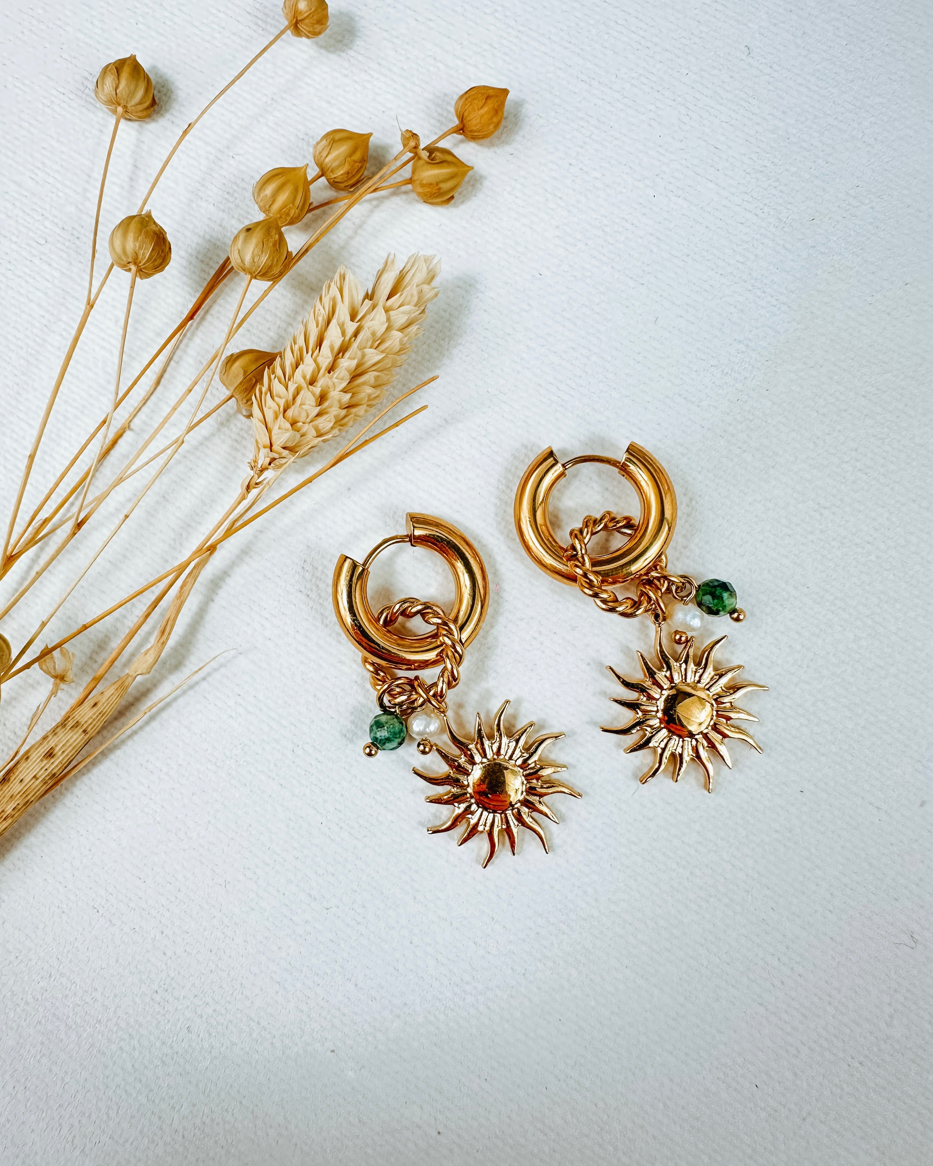 Boucles d’oreilles Sun